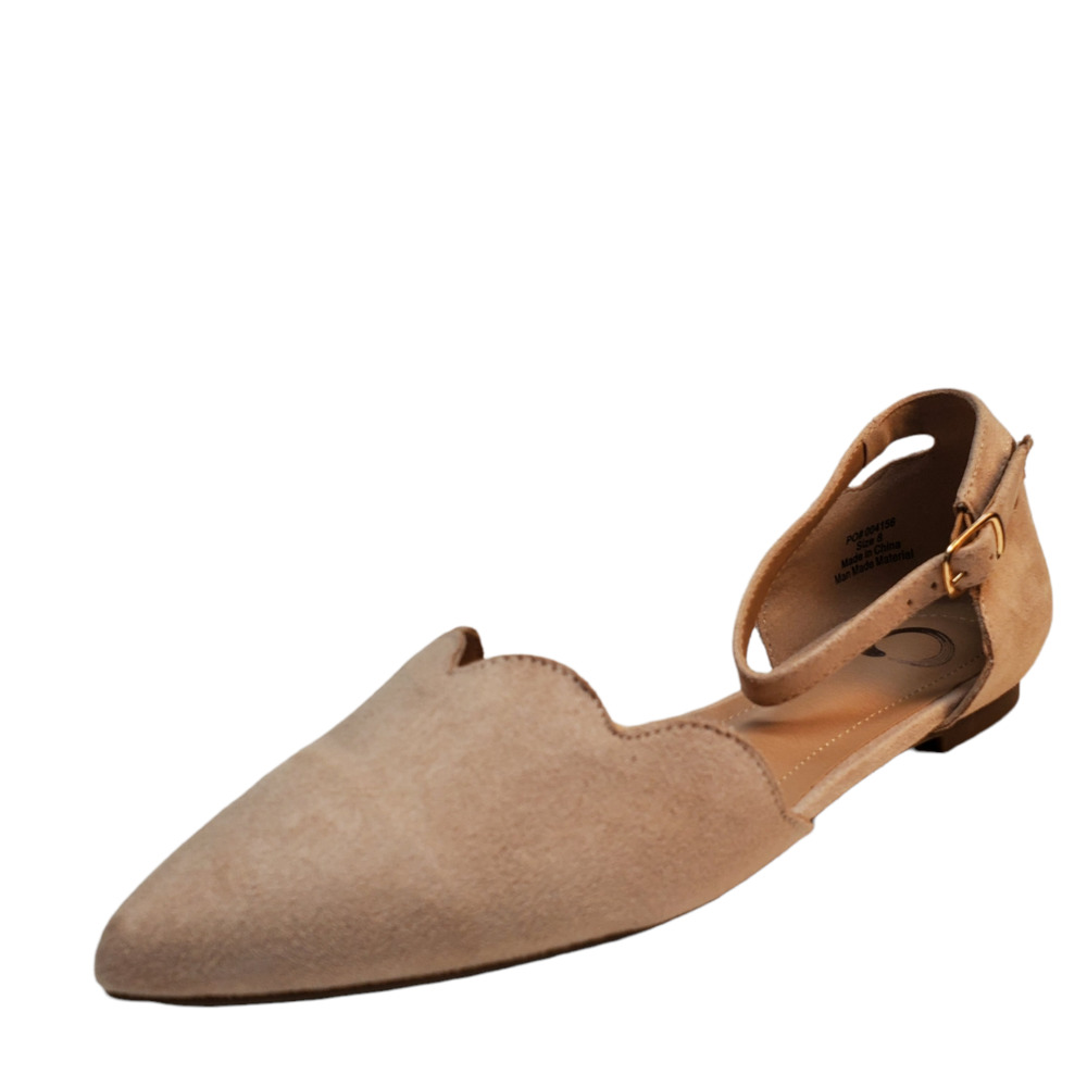 Journee Collection Womens Shoes Lana Pointed toe Ballet Flats 8M Beige N…